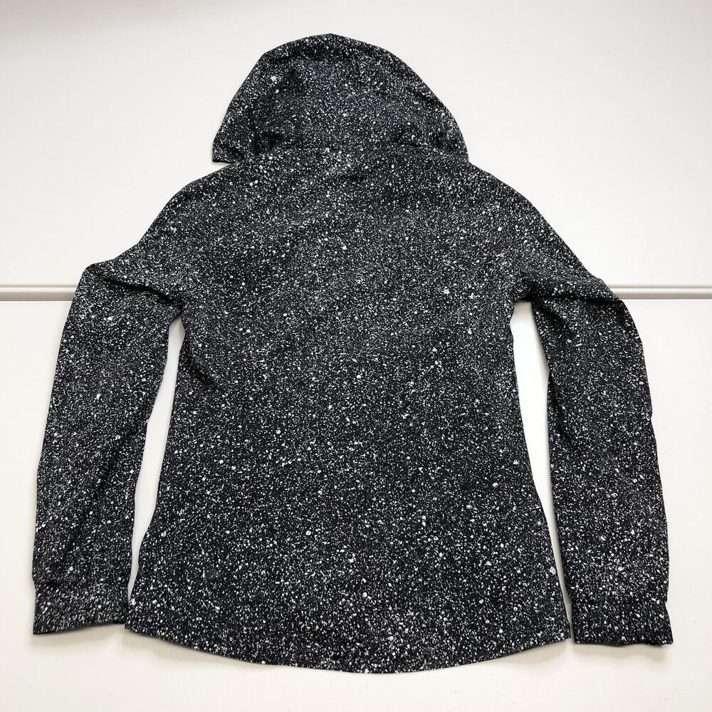 Lululemon Here To Move Jacket Sz 4 Luminesce Splatter White Black Hoodie LW4AMYS - Picture 12 of 12